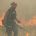 firefighter during prescribed burn